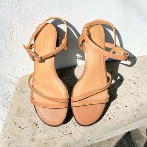 Madewell NWOB The Gwenn Block Heel Leather Sandal in Gallen Timber 6.5